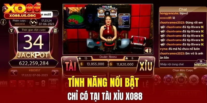 Tính năng nổi bật chỉ có tại tài xỉu XO88