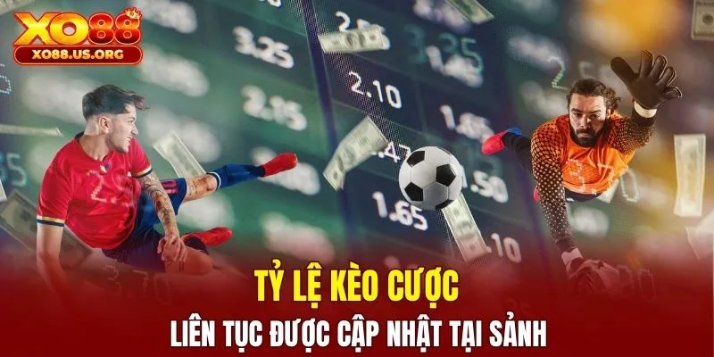 Tỷ lệ kèo cược liên tục được cập nhật tại sảnh