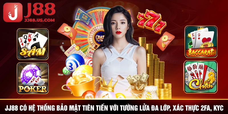 JJ88 có hệ thống bảo mật tiên tiến với tường lửa đa lớp, xác thực 2FA, KYC JJ88 có hệ thống bảo mật tiên tiến với tường lửa đa lớp, xác thực 2FA, KYC