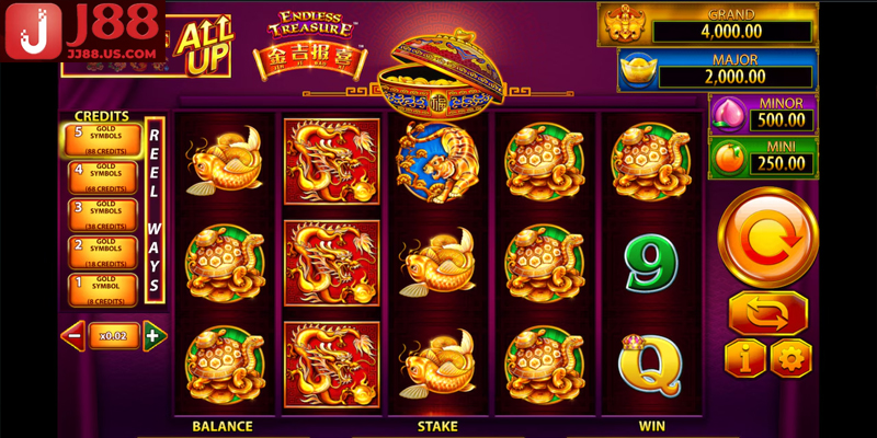 Người chơi quay các cuộn thưởng để kích hoạt tính năng đặc biệt